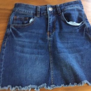 Blue jean skirt